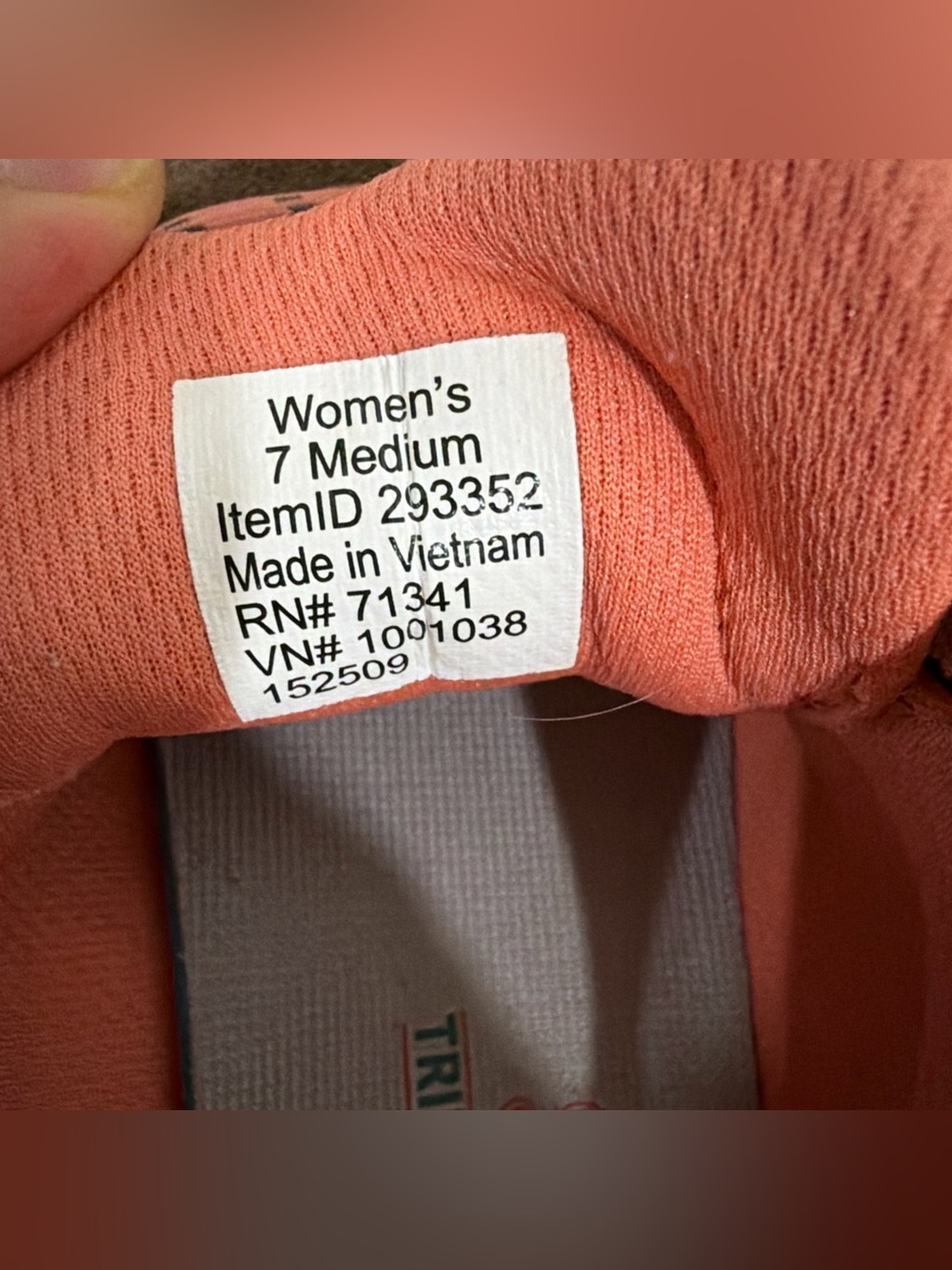 LL Bean Brown Suede Pink Lace Up Hiking Walking Shoes. Woman's Size 7M read - Picture 5 of 9